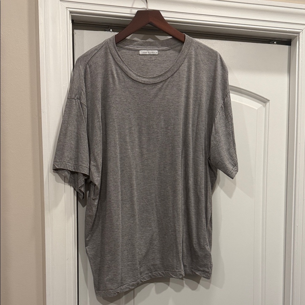 John Elliott Heather Gray Short Sleeve Tee